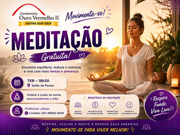 Aula Gratuita de Meditação